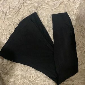 High waisted flare leggings